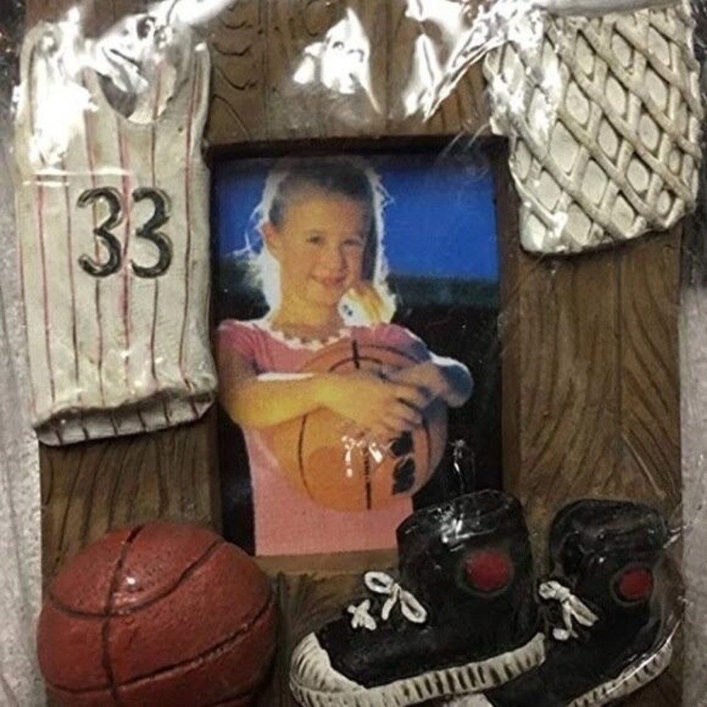 Basketball 3D Mini Picture Frame Jersey #33 Sneakers Sports Kids Decor 1.5 x 1"